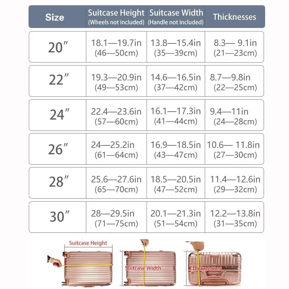 No Disassembly Required Suitcase Cover Elastic Waterproof Luggage Dust Cover PVC Transparent Clear Luggage Protector 250103