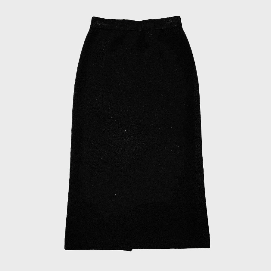 M3135 Thickened pure cashmere knitted skirt for women with elastic waist, comfortable, warm and versatile pure cashmere skirt