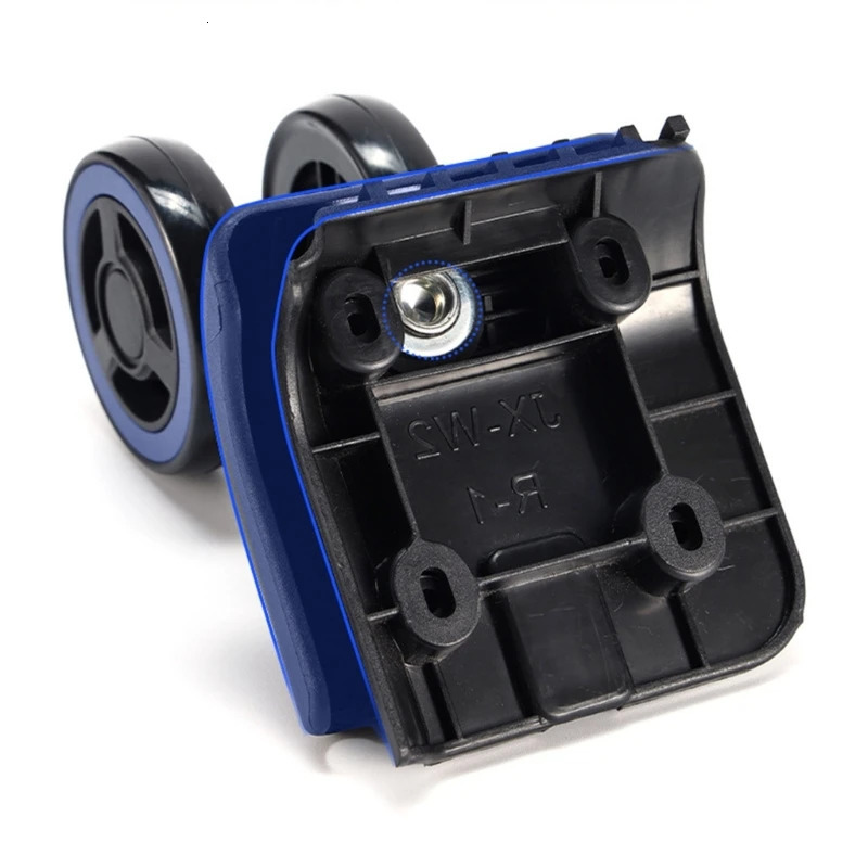 4pcs/Pack Heavy Duty Luggage Wheel Replacement Trolley Casters Double Row 360 Degree Swivel Suitcase Mute Wheels Black 250103