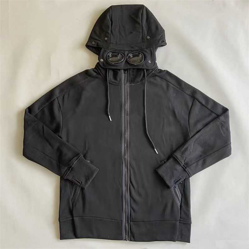 Men's Hoodies Sweatshirts cpcoat Hoody Jackets Windproof Storm Cardigan Overcoat Fashion Goggle Hood Jacket Hoodie Zip Fleece Lined Coat Company Jacket