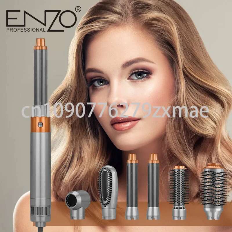 ENZO EN-4133 Professional Multifunctional 6 in 1 Dryer Curler Hair Straighter Hot Air Comb Box Set Barber Shop/Salon