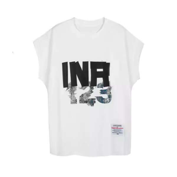 Trendy brand new FOG RRR123 digital letter printed shoulder T-shirt for men, stylish and versatile short sleeved shirt