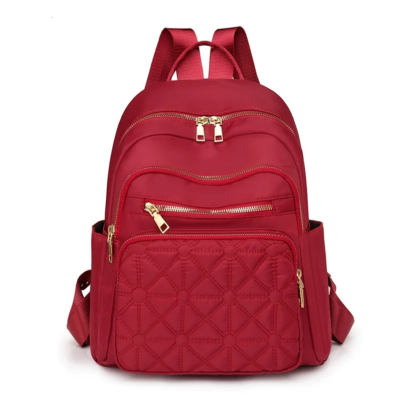 High Quality Large Capacity Nylon Fashion Backpacks Solid Zipper Commute Backpacks for Women Casual Versatile 250102