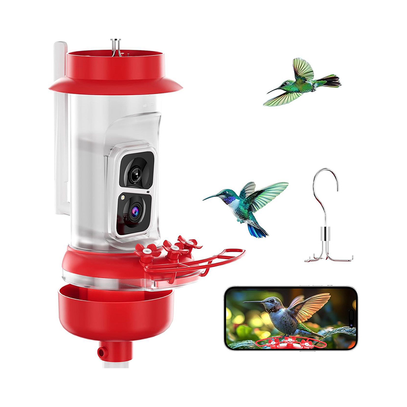 Smart Hummingbird Feeder Bird Pet Feeder Outdoor APP WIFI Ant-proof AI Bird Recognition Camera for Canary Hummingbirds