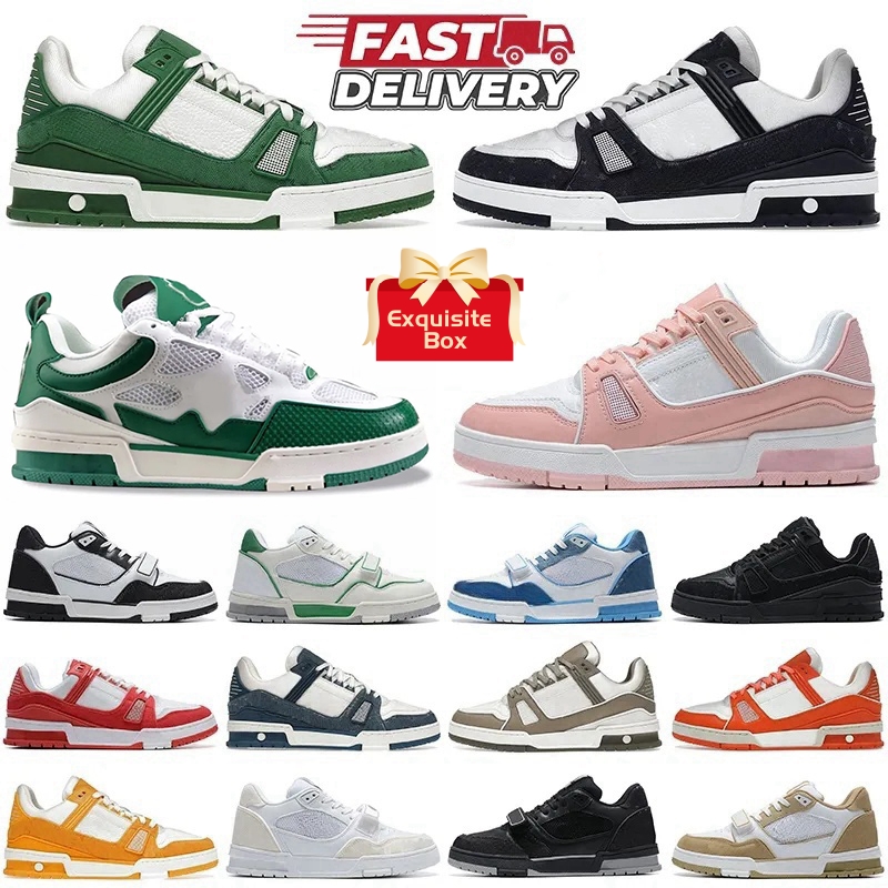 Designer Shoes With Box Dustbag Luxury Casual trainers Oversized Sneakers Man Running shoes Woman loafers Womens Real leather shoes Designer sneakers Size EUR35-46