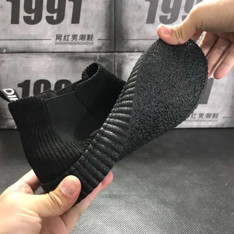 Spring Autumn Winter Fashion Plush High Boots Men's Sports Casual Versatile Board Shoes