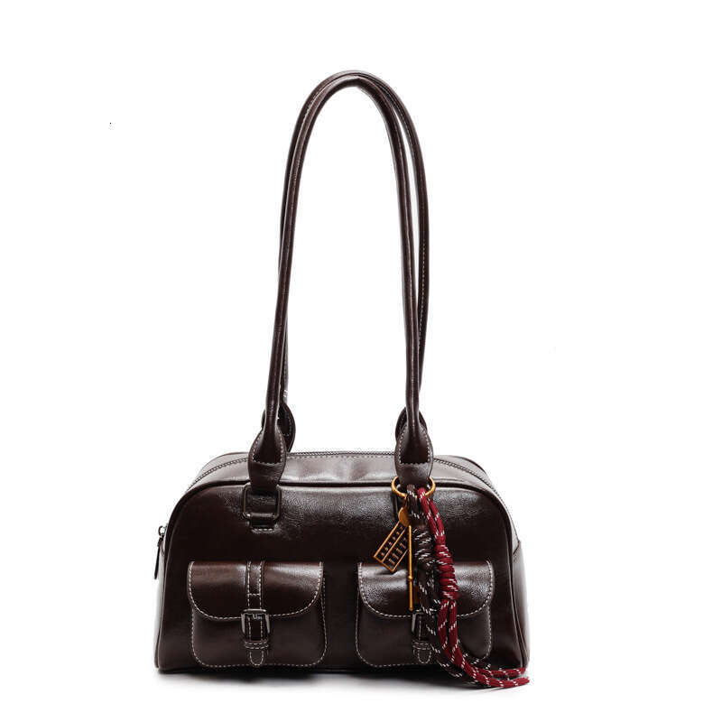 Korean Niche Bowg Pillow Bag, Large Capacity Boston One Shoulder Hand-Held Armpit