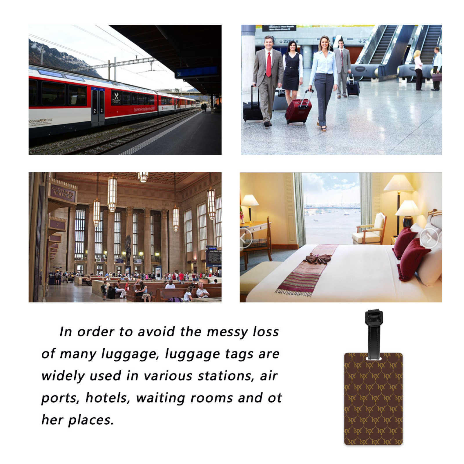 1PC Luggage Tag Travel Accessorie For Women Men Airplane Suitcase Address Label Baggage Boarding Bag Name ID Address Holder Tags