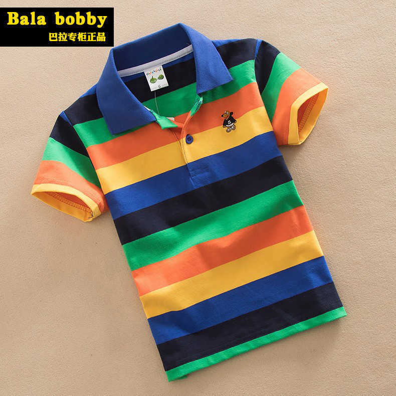 Polos Polos Mardi Gras Childrens Clothing 2024 Baby Boys Polo T-shirt Top Zipper Stripe Long Seven Girls Dress Childrens sisters Clothing WX5.29