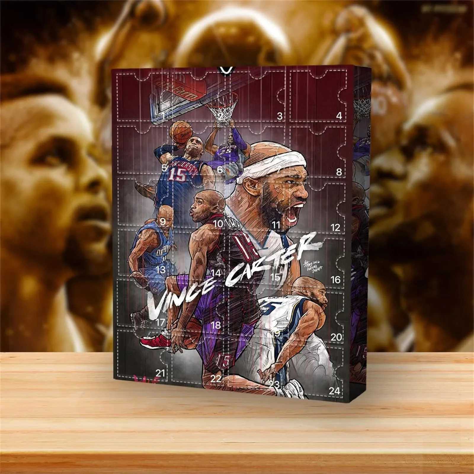 Christmas Doll Advent Calendar 24pcs 3D Basketball Player Figures Countdown Surprise Gift