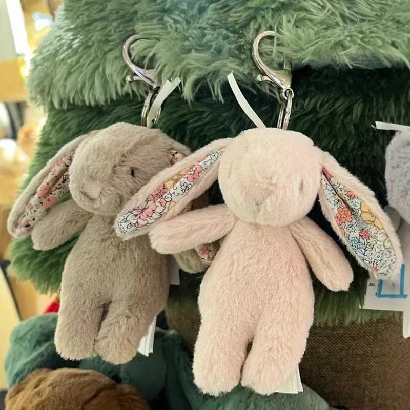 Original DollsFlower Bonnie Rabbit Pendant Keychain Plush Doll Bonnie Rabbit Keychain Bag Pendant Birthday Toy Gift W250107