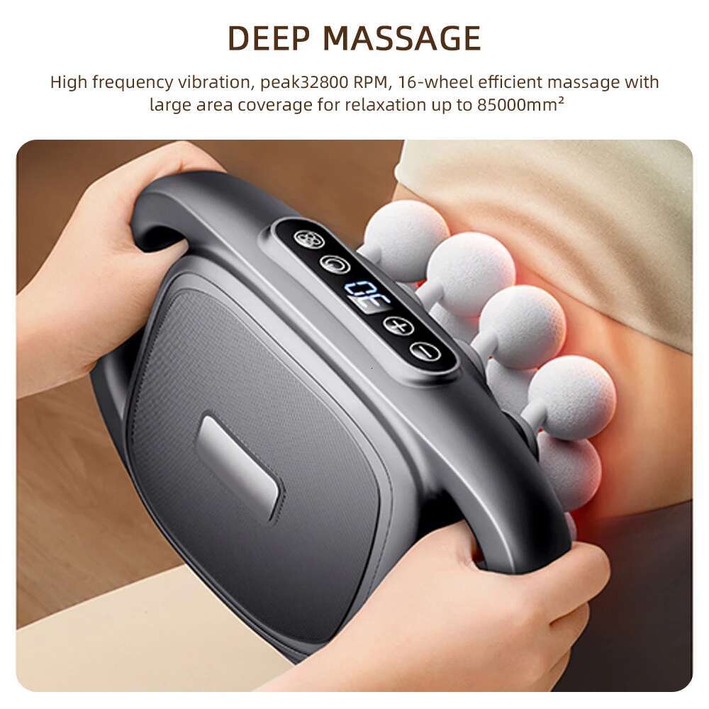 16-Head Fascia Gun High Frequency Vibration Body Massage hine