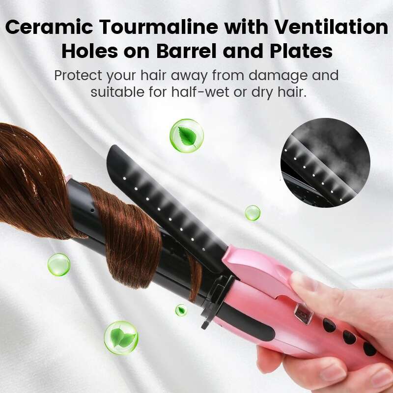 Professional curg 2 in 1 Straightener and Curler Portable curler Ceramic Hair Straighten iron 809I