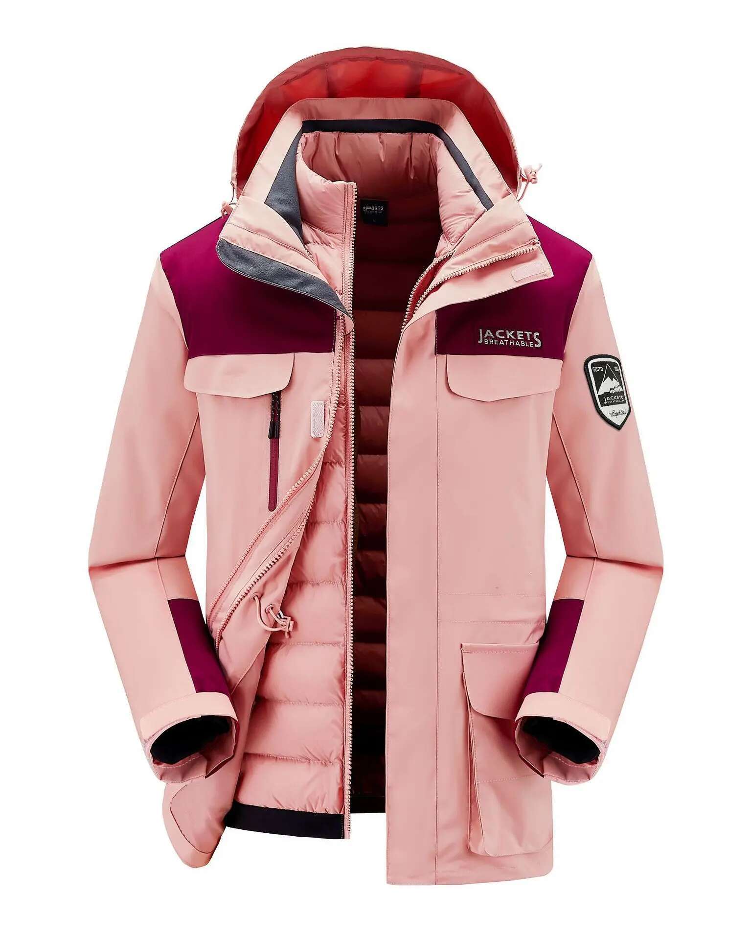2025 Women Men Windproof Waterproof Warm Thicken And Down Jacket Ski Clothes Down Two-Piece S-5Xl Size Purchase Jacket