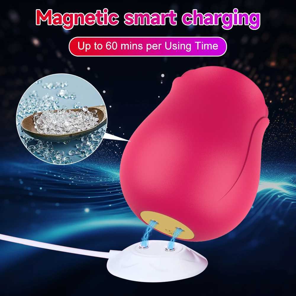 Rose Flower 2 In 1 Detachable Vibrator Sucking Beating Nipple Clitoral Stimulator Powerful G-spot Vaginal Vibrator Sex Toys XJ250618