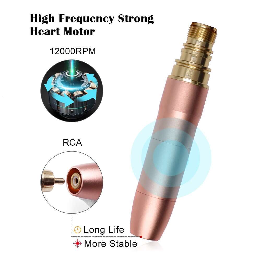 BMX Dual Use Pen with 2 head for Tattoo Art Permanent Makeup hine Kits Eyebrows Micrgmentation Device