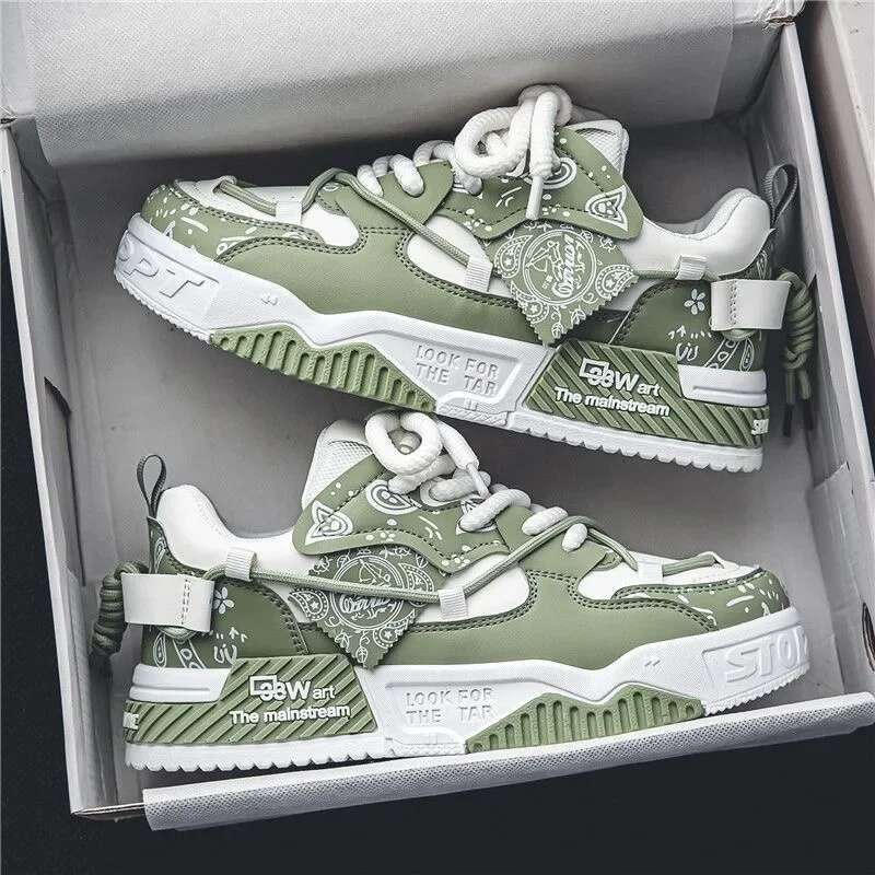 Men's Casual Platform Sneakers - Lace Up Vulcanized Shoes hot for Running, Walking & Everyday Wear