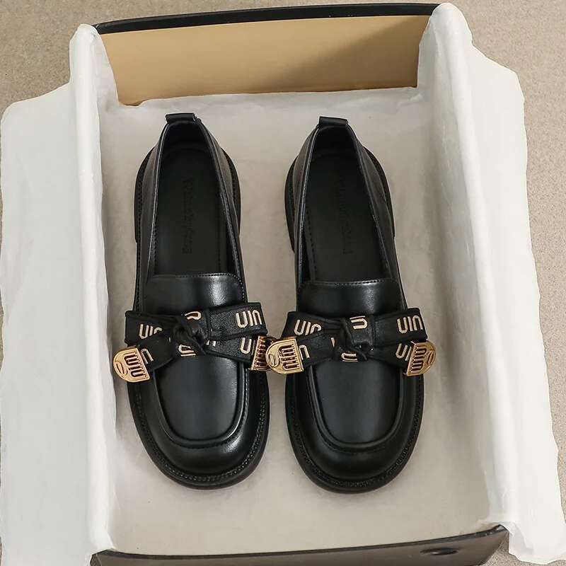 Women Girl Lolita JK Uniform Pump Cute Mary Jane Low heel 3cm bow Casual Loafers Pu Leather Slip on Flat Moccasins Shoes A26-44