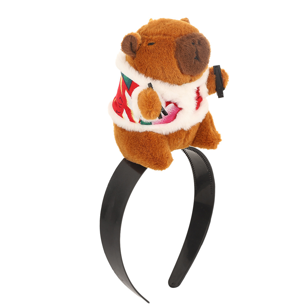 Kapibala series headband Tiktok the same hair pulling headband net red photo cartoon high skull top hair binding headband