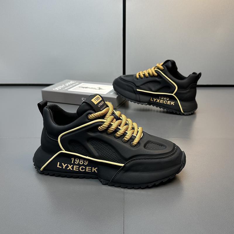 Chunky Men Sneaker Designer Cover Bottom Board Fashion Casual Leather Cowhide Increased Internal Platform Shoes 5c29 92d2