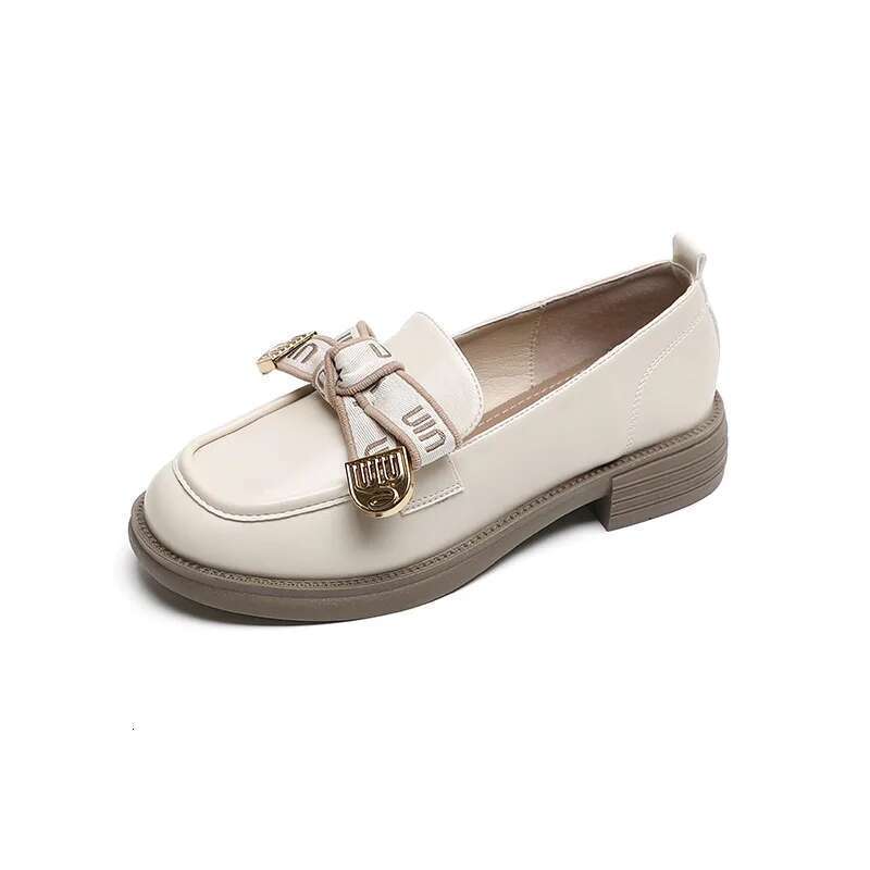 Women Girl Lolita JK Uniform Pump Cute Mary Jane Low heel 3cm bow Casual Loafers Pu Leather Slip on Flat Moccasins Shoes A26-44
