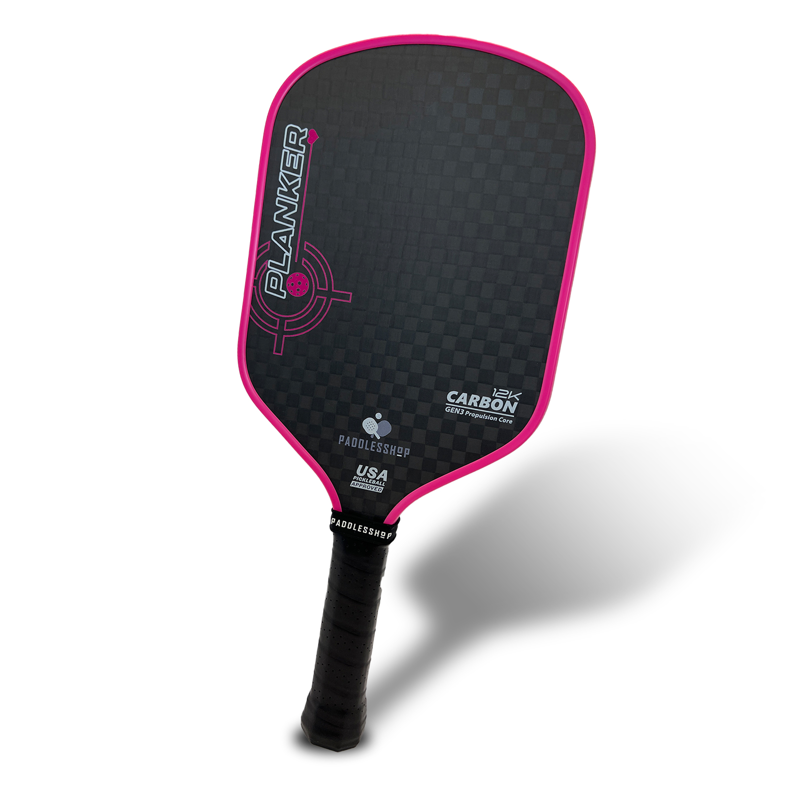 12k Raw Carbon Fiber Surface Pickleball Paddle Thermoformed Unibody 16mm Gen 3 Propulsion Core Foam Injected Enhance Control and Spin for Intermediate