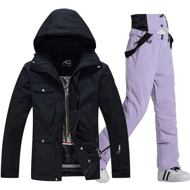 2025 High Quality Winter Suit Women Brands Ski Jacket And Pant Super Warm Windproof Waterproof Female Skiing Snowboard Clothing