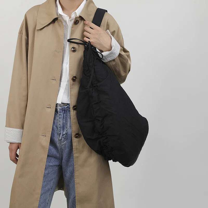 Ddmymarket Design Nylon Large Soft Shoulder Crossbody Bag for Women 2024 Winter Trend Fashion Y2K New Underarm Bags Handbags