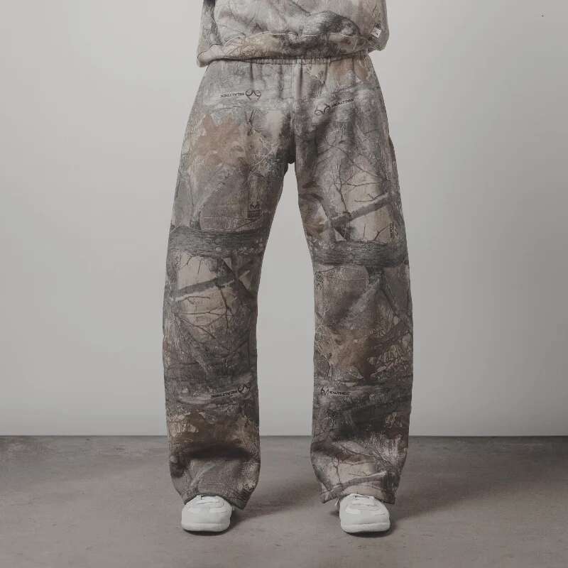 Y2K Retro SweatPants Camouflage Pattern Print Streetwear Men haruku Street Hip Hop Unisex Oversized Casual Camo Baggy Trousers