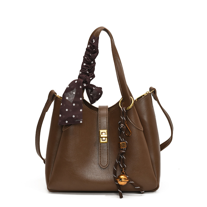 2025 New Free Shipping Designer Single Shoulder Vintage Crossbody Fashion Tote Bag For Woman Brown New Free Delivery Designer Bag