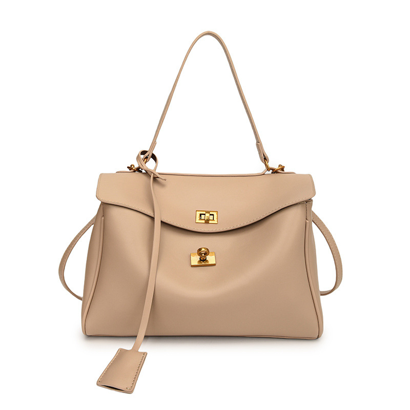 Single Shoulder Bag Vintage Casual Crossbody For Men Women Solid Color, Black White | 2025 Fashionable & Versatile New Free Delivery Designer Bag