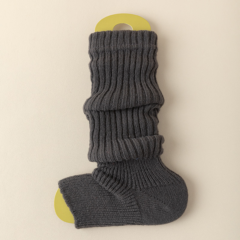 Stocking y2k plus fleece thickened pile pile stocking leg sets female autumn winter solid color warm leg socks wholesale