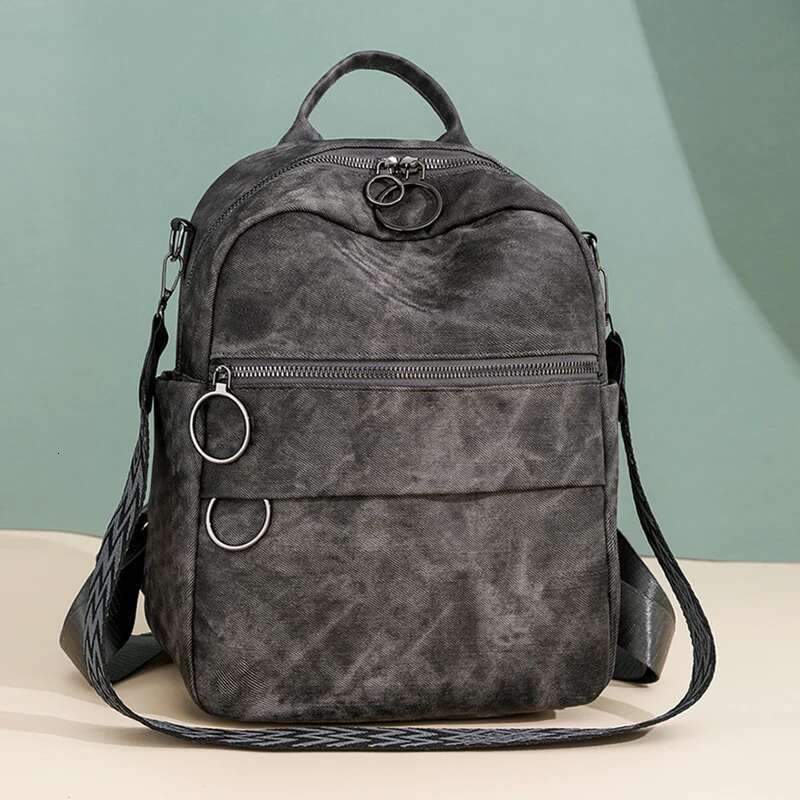 Fashion Backpack Women Quality Leather Rucksacks Ladies Shoulder Bag Multifunction Travel Back Pack Large School Bags For Girls