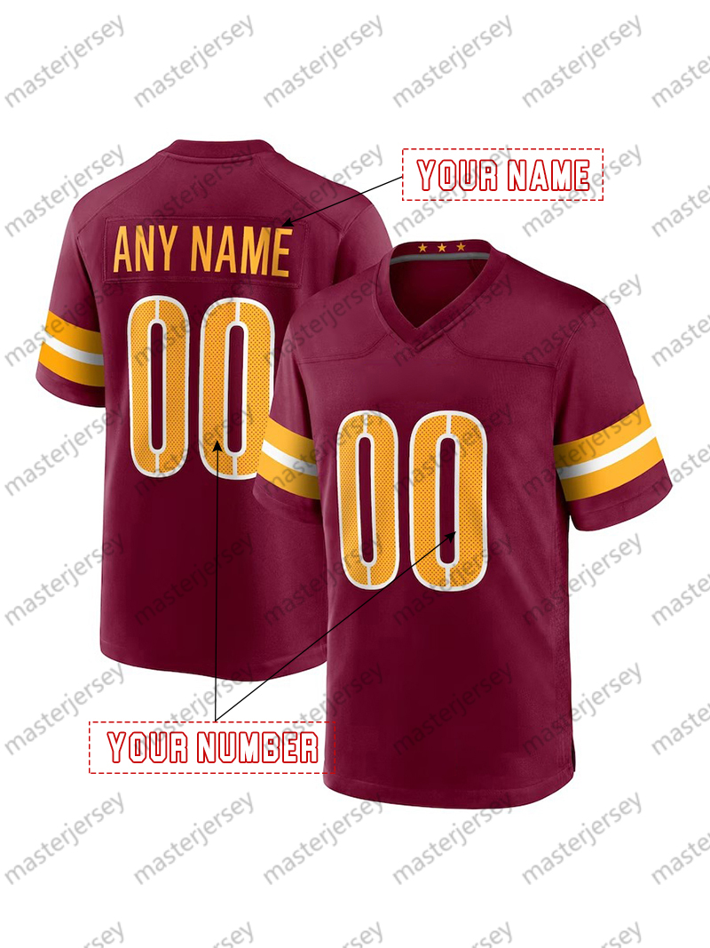 5 Daniels Football Jersey McLaurin Luvu Allen Sainristil Brown Custom Football Jerseys Mens Womens Youth
