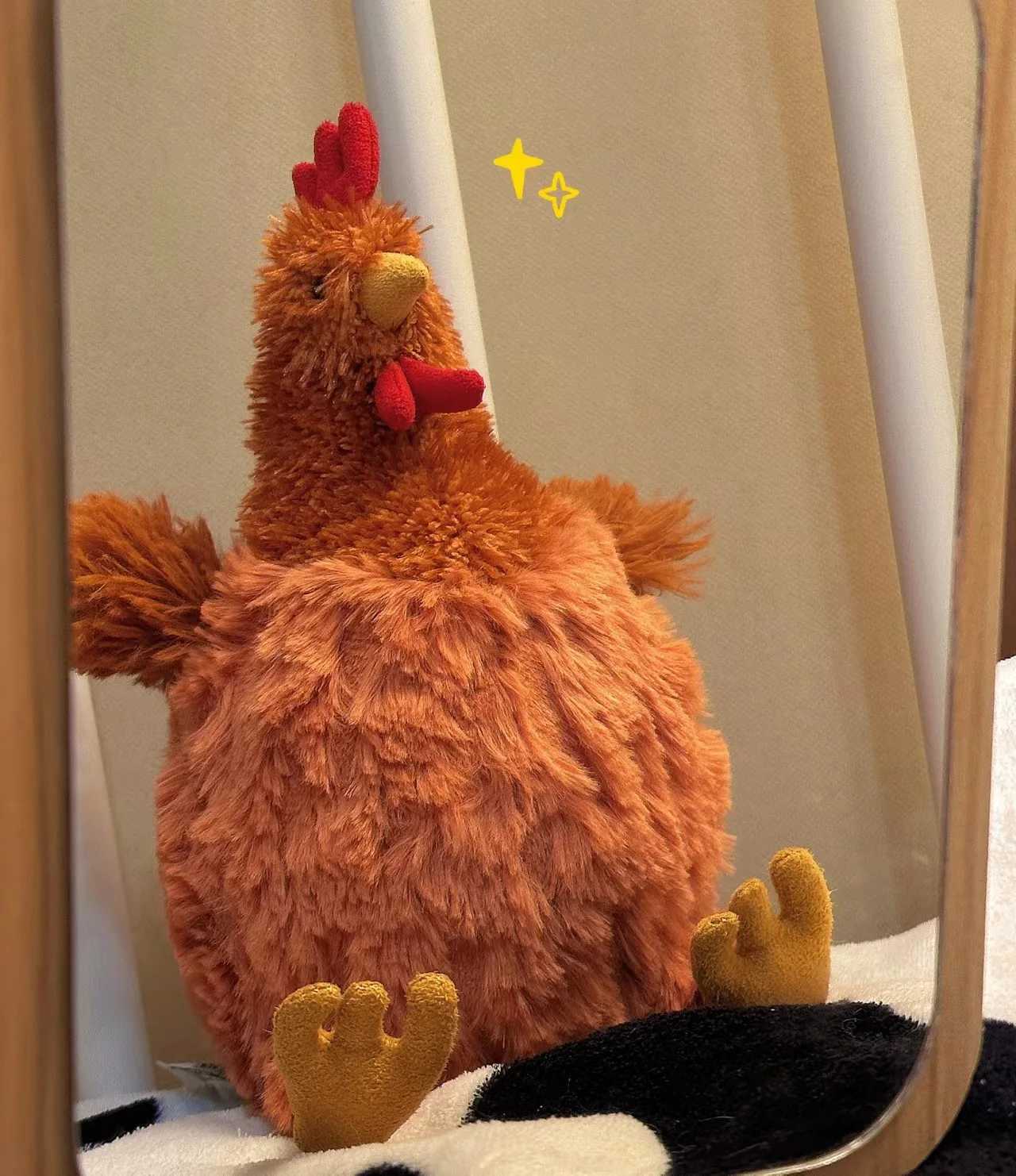 23cm Jelly Cat Plush Toy Cute Soft Fill Animation Chicken Family Room Decoration Doll Childrens Birthday Christmas Gift W250107