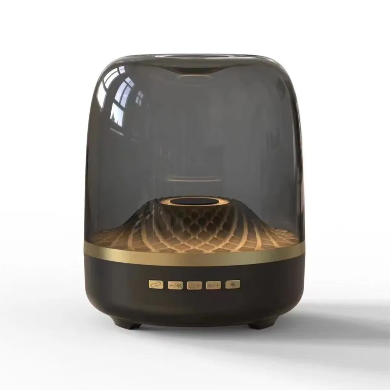 Sound Box Bluetooth Subwoofer Colorful Glass Home High Volume Wireless Computer Audience Speaker 2024