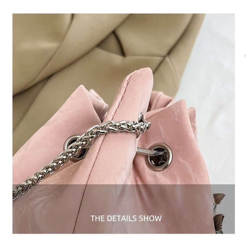 1pc Elegant Faux Leather Crossbody Bucket Bag for Women, Geometric Pattern, Lightweight with Nylon ing Stylish Drawstring Closure Ideal Valentine'