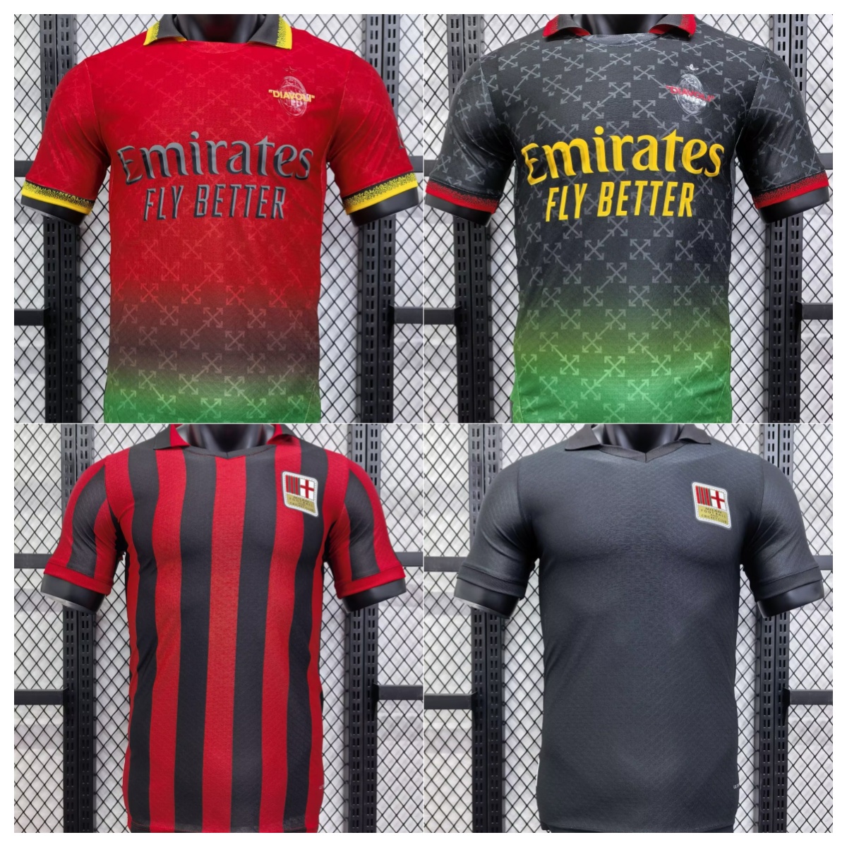 2024 2025 RAFA LEAO Black white Milan soccer jerseys MORATA aC 125TH Anniversary Football Shirt TOMORI JOVIC REBIC CALABRIA BENNACER Men fans player version Kids Kit