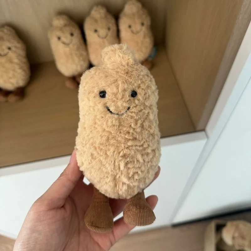 Hot Jelly Cat Cute Peanut Plush Doll Pendant Strberry Orange Bag Doll Accessories Plush Toys Super Soft Holiday Girl Gift W250107