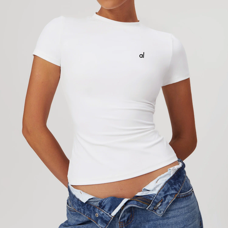 Women's T-Shirt Active Shirts Sports T-shirt Womens Gym Ts Cotton Short Slves Fashion Women Breathable And Sweat-absorbing Oversized Tops H25215