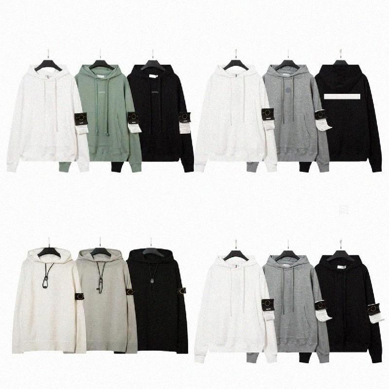 Designer hoodie men jumper badge stones sweatshirt hoodie men cargo pants pull Pullover tracksuit autumn hoodies womens Long sleeve sweater islands compass tops