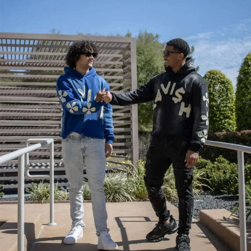 Fashion Letter Embroidered Men's and Women's Loose Hooded Hoodie