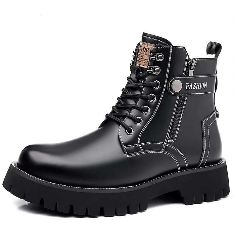 Ddmyoutdoor China Domestic Genuine Top Quality Designer Vintage Cow Leather Men Snow Business Lace Up Outdoor Motorcycle Boots