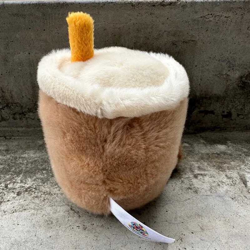 13cm Jelly Cat Coffee Milk Tea Bag Pendant Plush Toy Keychain Doll Decorative Cup Cross Body Bag Plush Womens Bag W250107