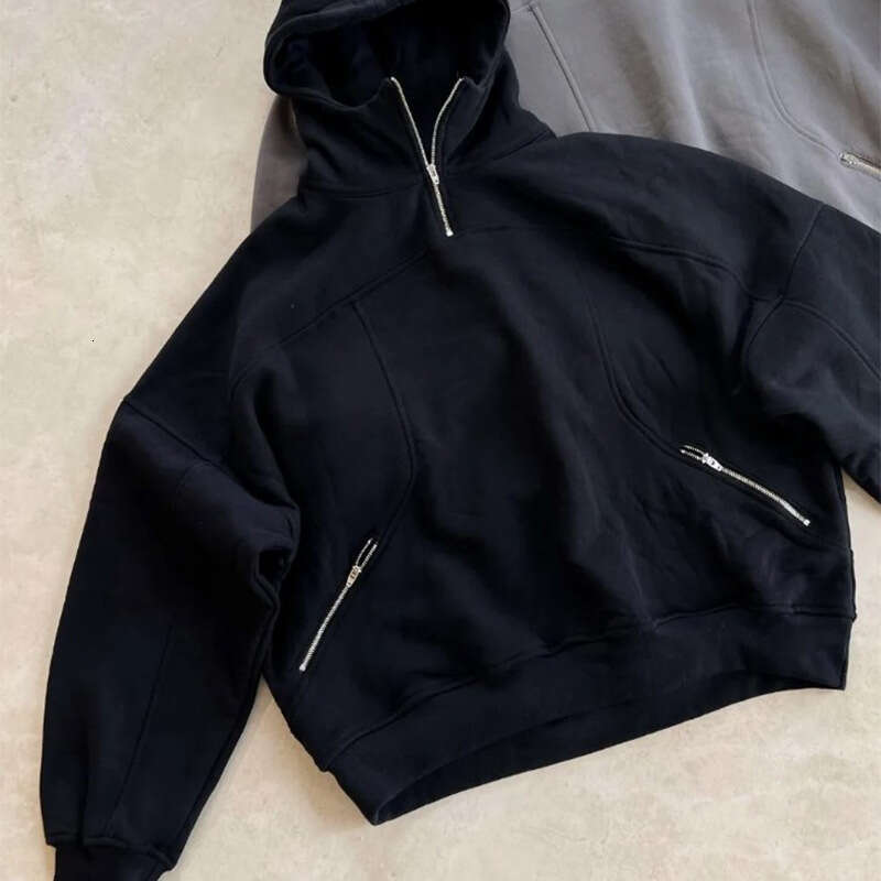 Fashion Loose Hooded Zipper Versatile Coat Autumn/Winter Unisex Hoodie