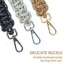 Bag Parts Accessories Strap Handmade Crystal Braided Purse Handbag Crossbody Guitar Camera Wristlet For 221125