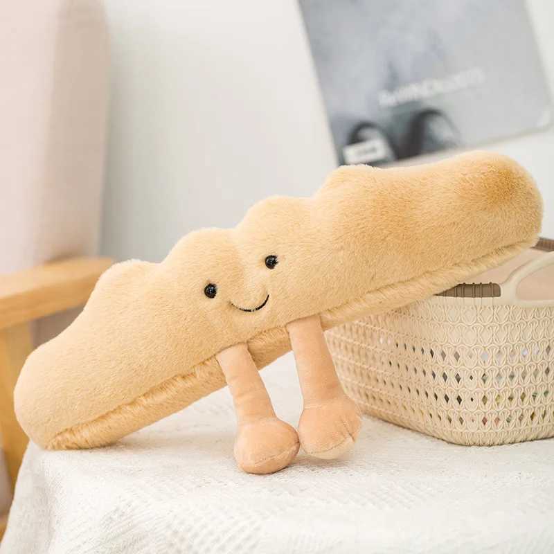 Plush Dolls jellycats Cute Toast Bread Pretzel Croissant Baguette Toy Stuffed Food Soft Doll Birthday Christmas Gifts For Kids