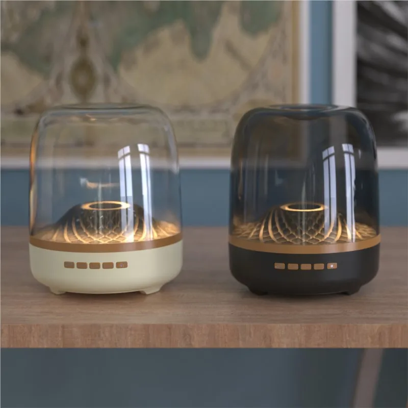 Sound Box Bluetooth Subwoofer Colorful Glass Home High Volume Wireless Computer Audience Speaker 2024