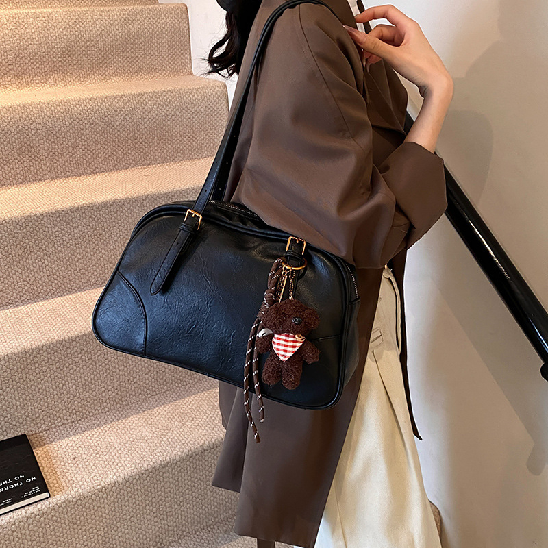 Shoulder Bag Designer Bag Luxury Bag Free Shipping Designer Single Shoulder Vintage Solid Color Casual Versatile Tote Fashionable Women Black Brown