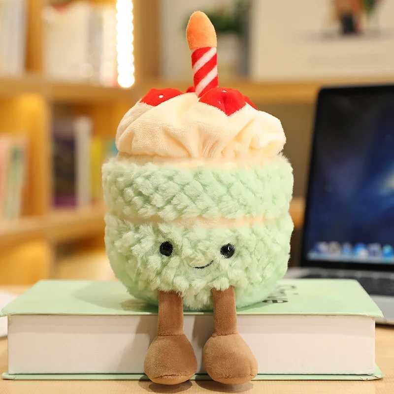 Jelly cat stuffed with plush plants long-lasting potty plants plush dolls juicy pine cake bamboo cactus pillow cushions toy decorations W250107